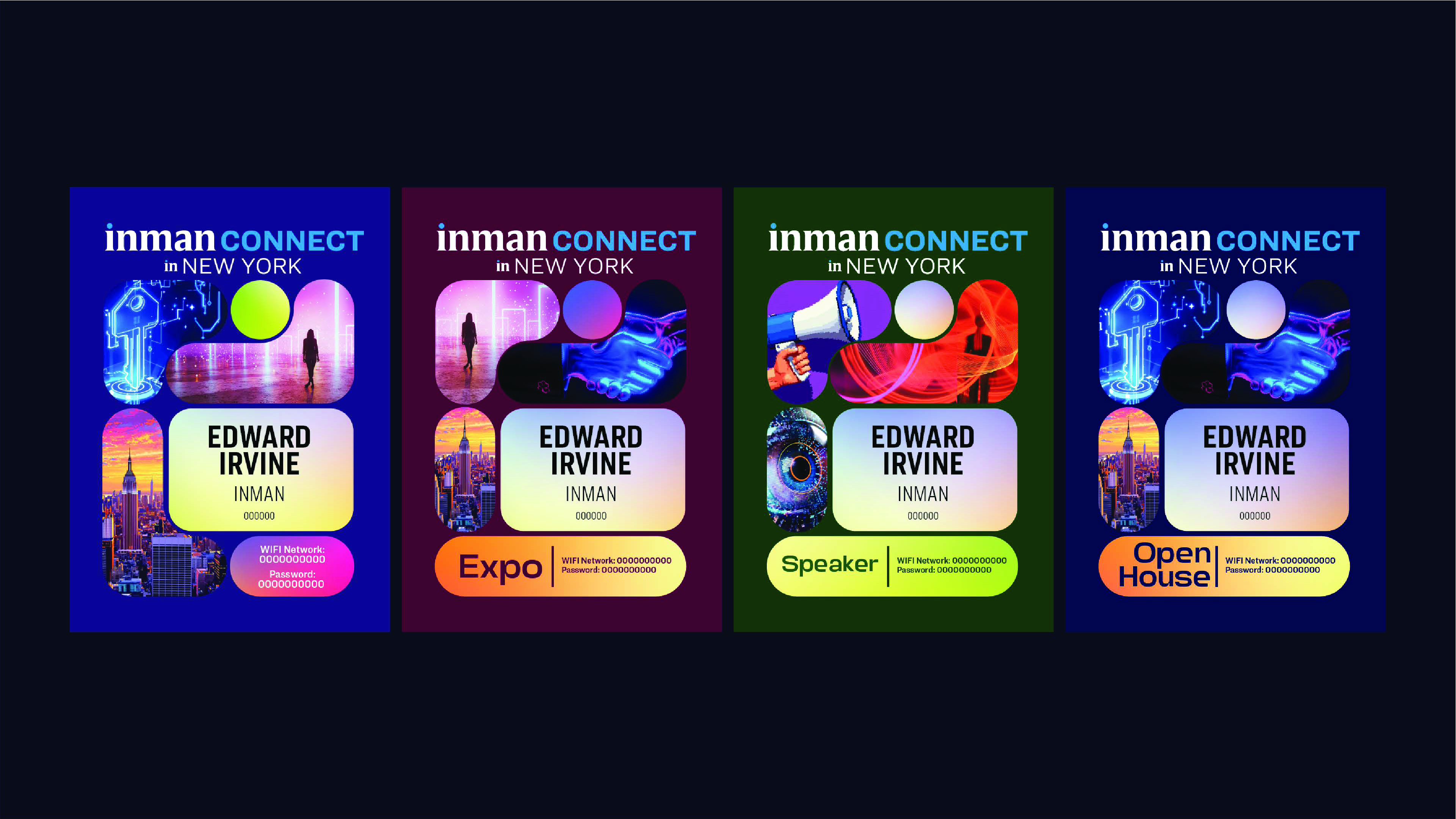 ICNY 2026 badge system with AI imagery