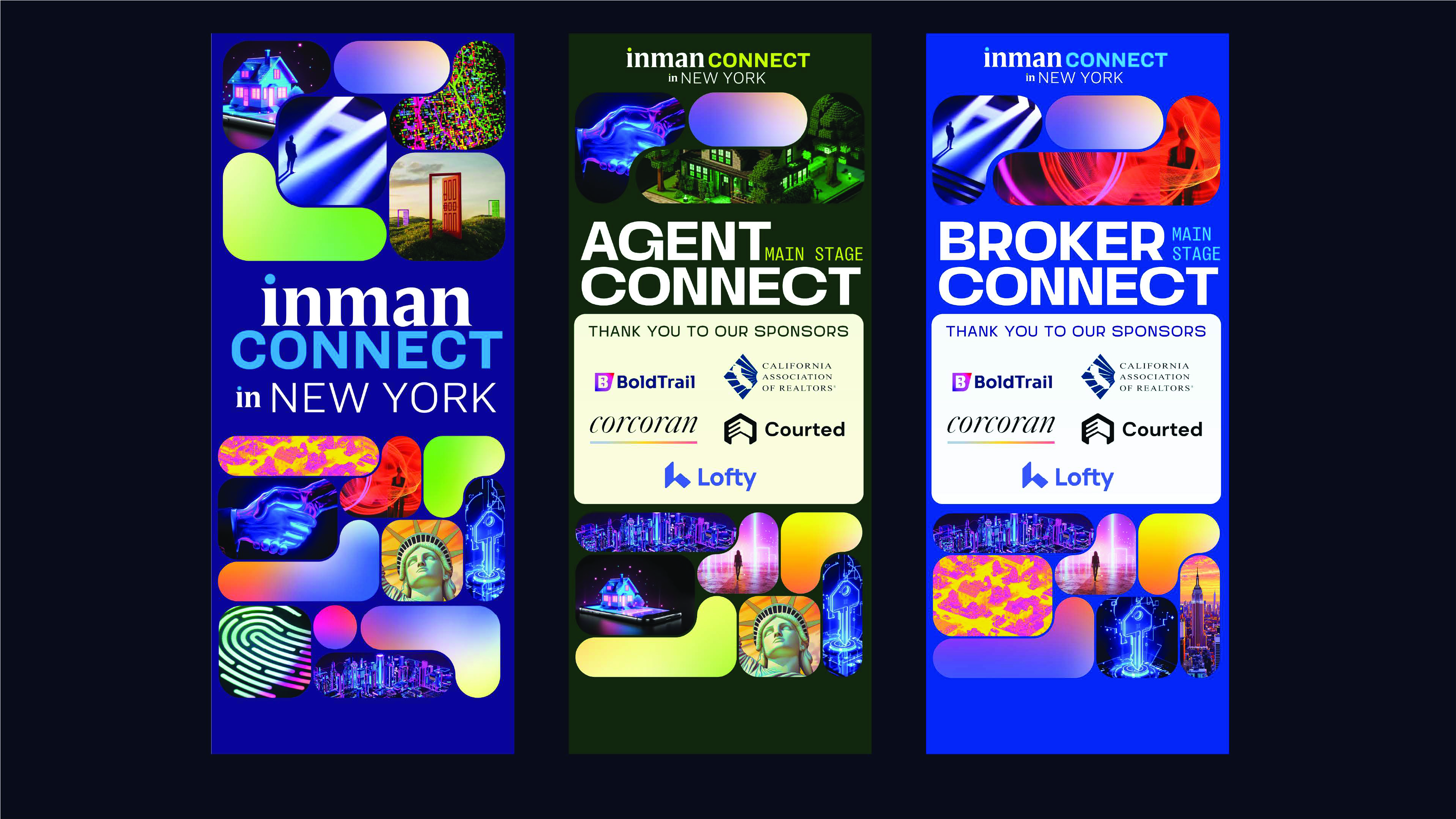 ICNY 2026 stage and sponsor banners