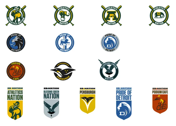 Shield and crest direction — cut